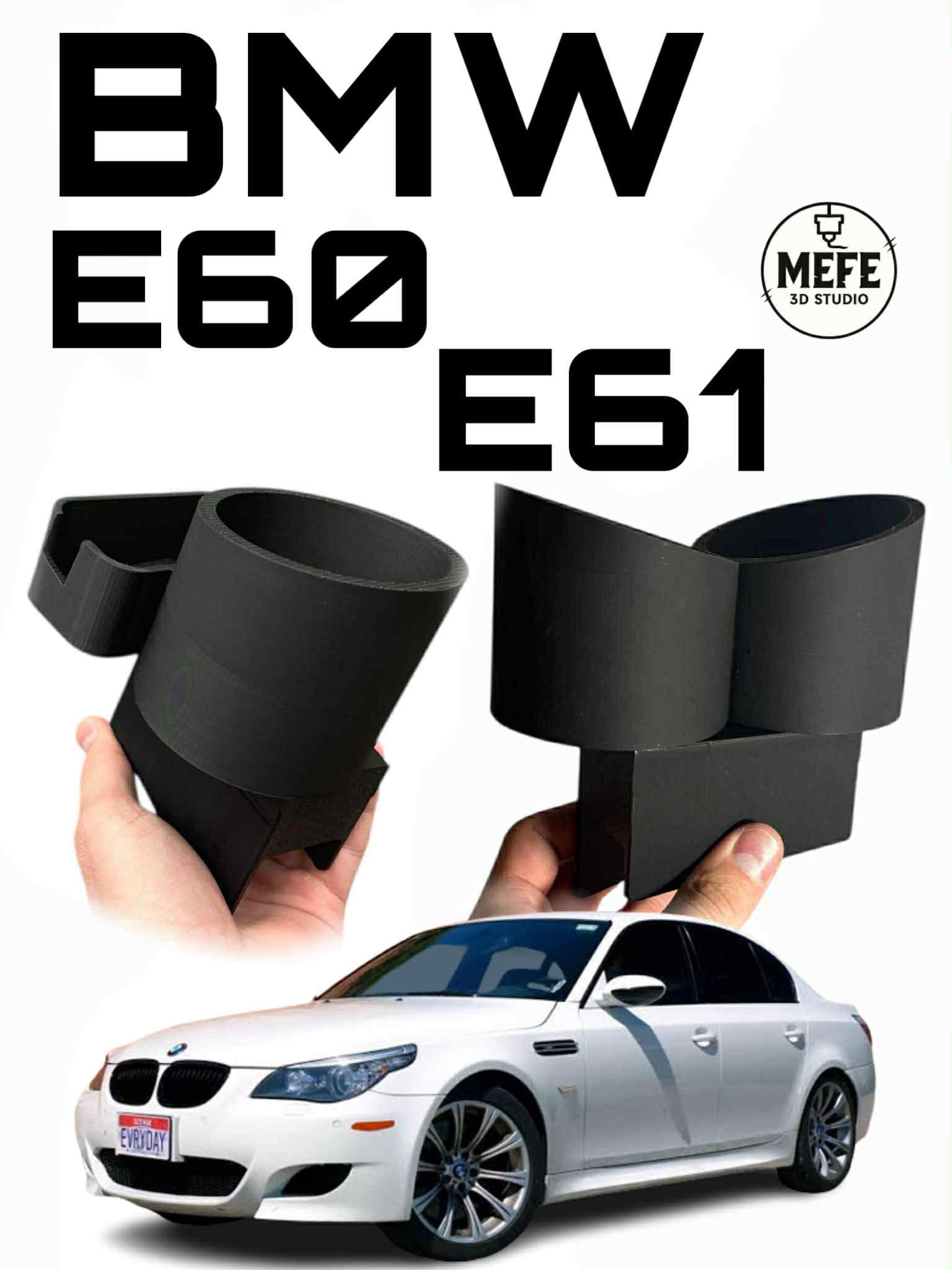 Cup holder do BMW E60/E61 2 opcje