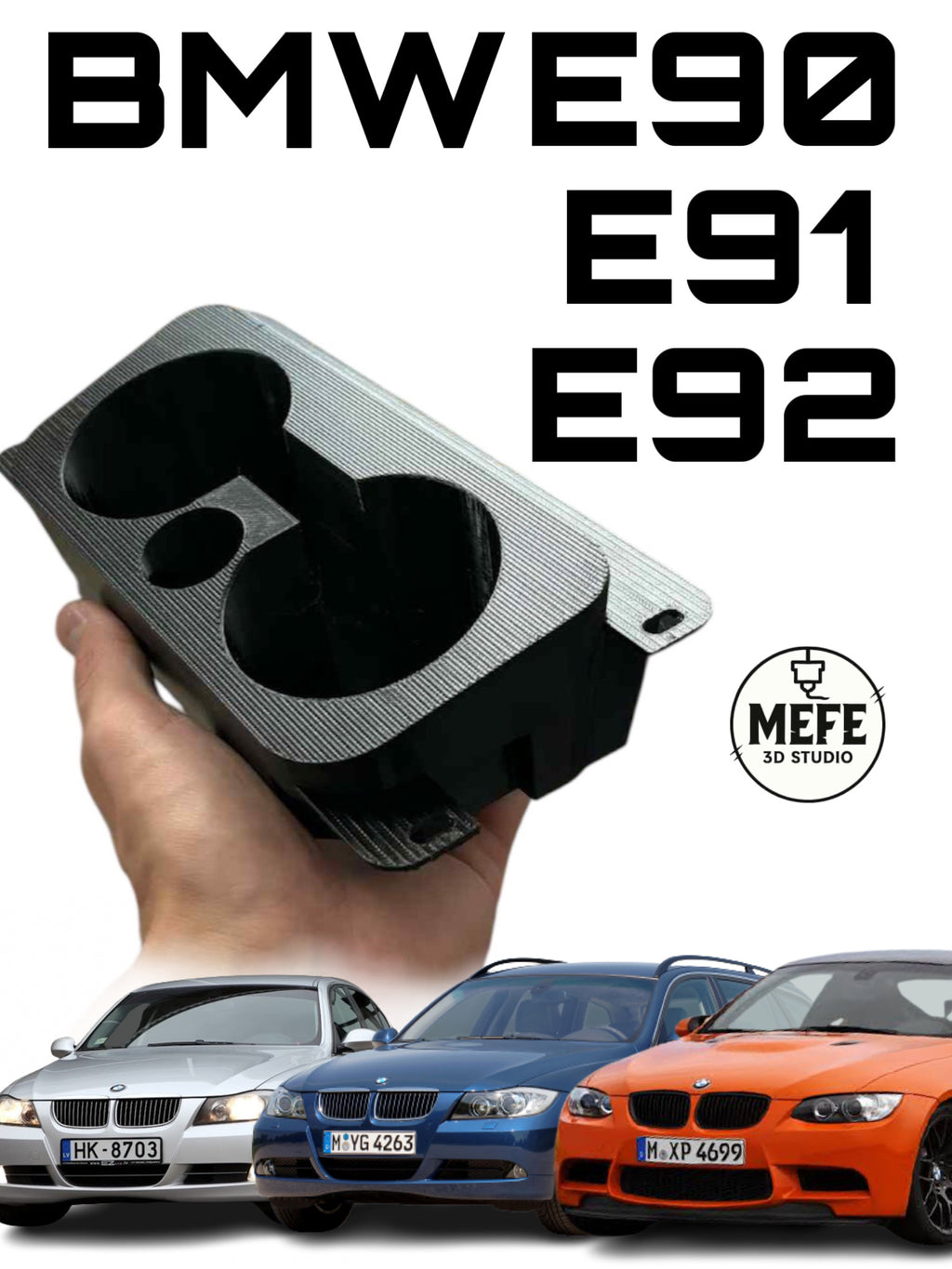 Cup holder BMW E90 E91 E92